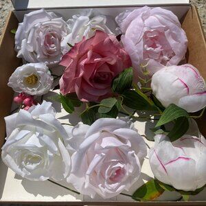 Ling's Wedding Flowers Assortment Pink and White